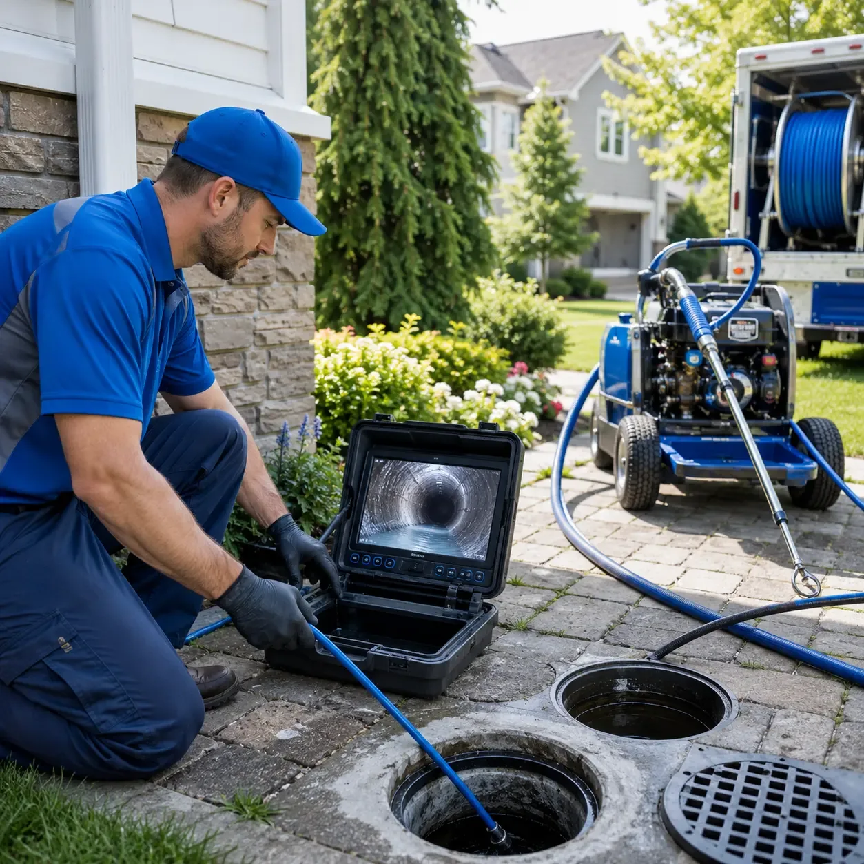 Outdoor drain cleaning professionals serving North Hatfield, MA